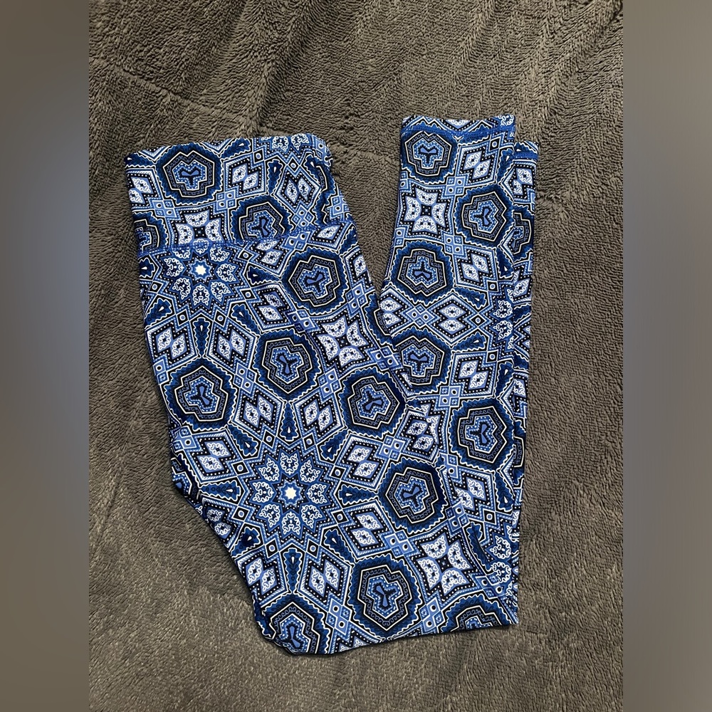 Cotton On Blue Patterned Athletic Leggings